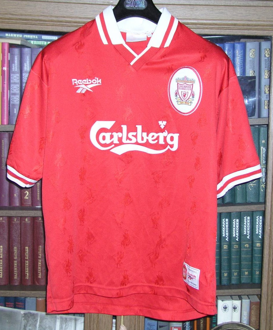 Liverpool Home football shirt 1996 - 1998. Added on 2014-06-16, 02:30