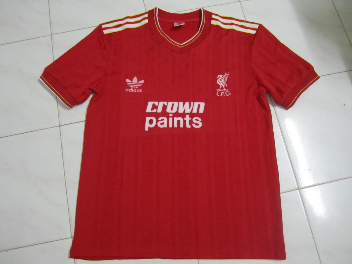 Liverpool Home football shirt 1986 - 1987. Sponsored by Crown Paints