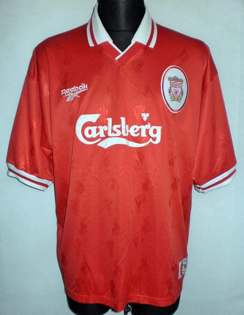 Liverpool Home football shirt 1996 - 1998. Added on 2014-06-16, 02:30