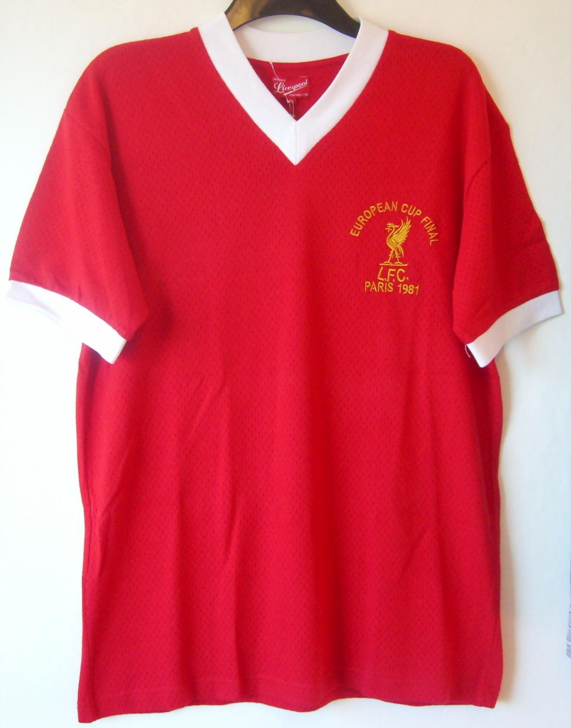 Liverpool Retro Replicas football shirt 1981. Added on 2014-01-30, 22:47