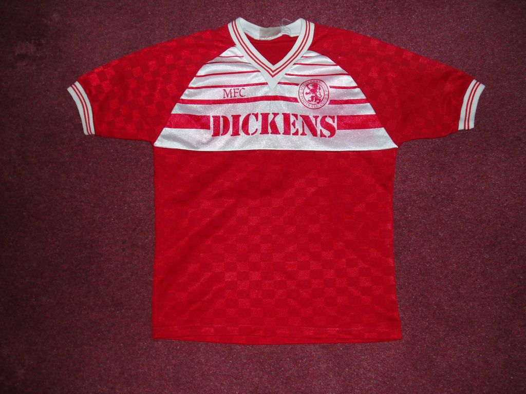 Middlesbrough Home football shirt 1987 1988. Added on 20100302, 2036