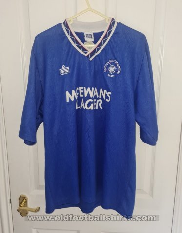 Rangers Home maglia di calcio 1990 - 1992