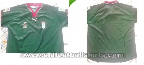 Real Oviedo Dritte Fußball-Trikots 2000 - 2001