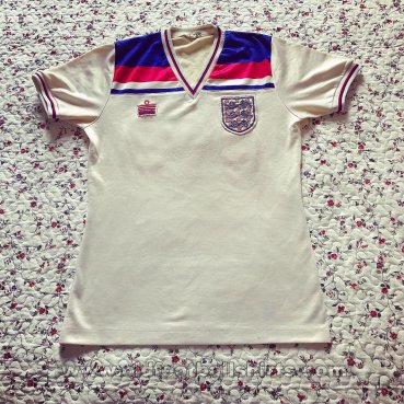 England Home camisa de futebol 1980 - 1983