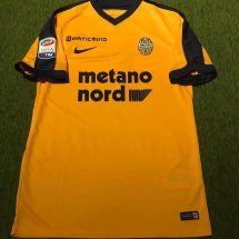 Hellas Verona F.C. Visitante Camiseta de Fútbol 2017 - 2018 sponsored by Metano Nord