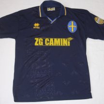 Hellas Verona F.C. Home Camiseta de Fútbol 1997 - 1998 sponsored by ZG Camini