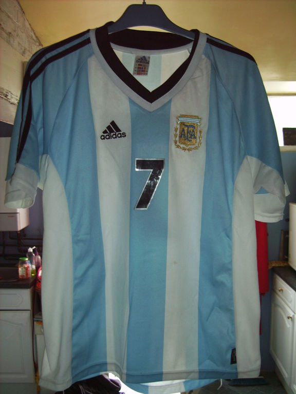 Argentina Home Camiseta de Fútbol 2001 - 2002.