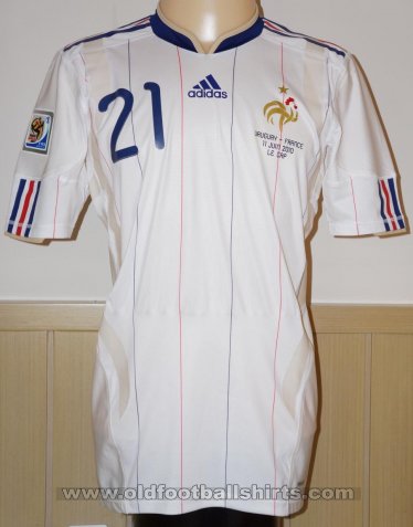 France חוץ חולצת כדורגל 2010 - 2011