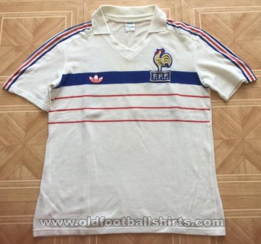 France חוץ חולצת כדורגל 1984 - 1986