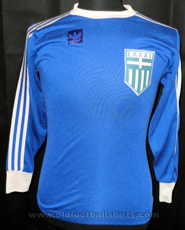 Greece Home φανέλα ποδόσφαιρου 1982 - 1985