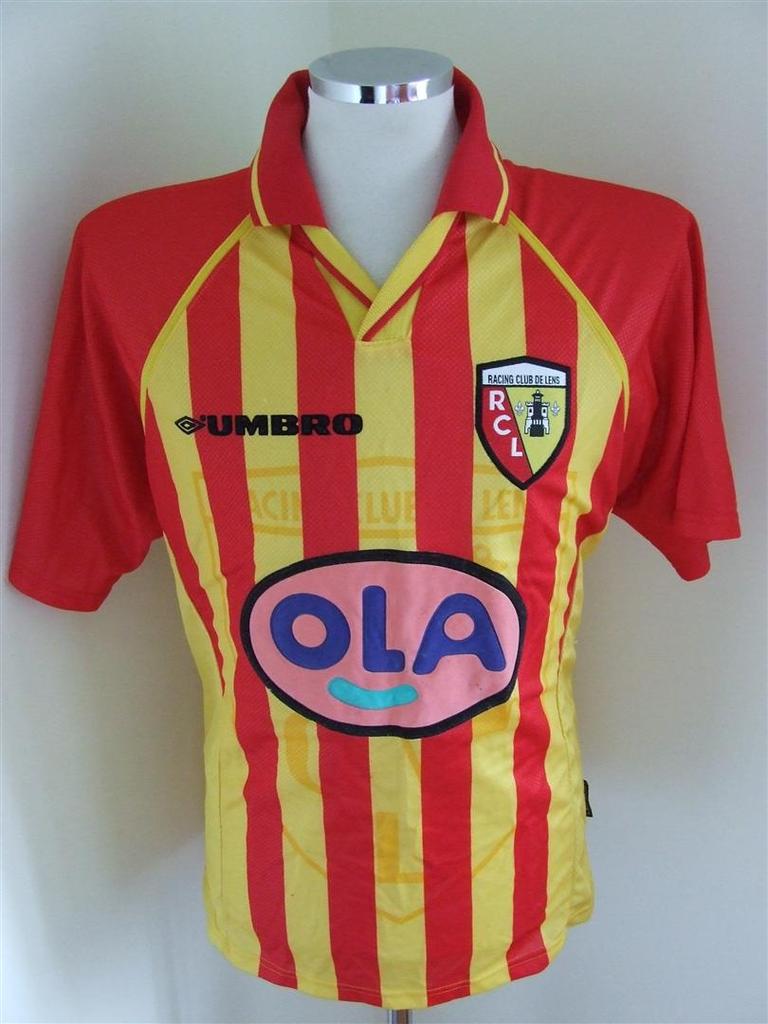 Lens Home football shirt 1998 1999. Added on 20110425, 1720