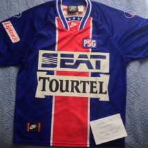 Paris Saint-Germain Home futbol forması 1994 - 1995 sponsored by Seat