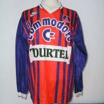Paris Saint-Germain Home futbol forması 1992 - 1993 sponsored by Commodore