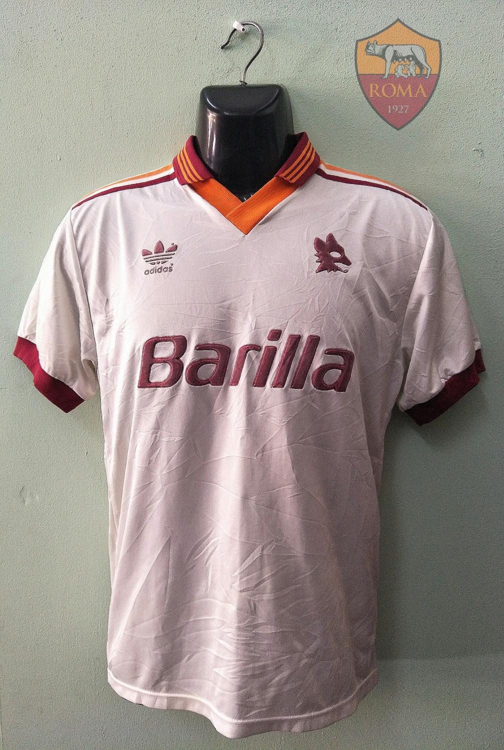 Roma Away football shirt 1992 - 1994. Added on 2017-08-08, 09:32