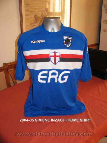 Sampdoria Home fotbollströja 2004 - 2005