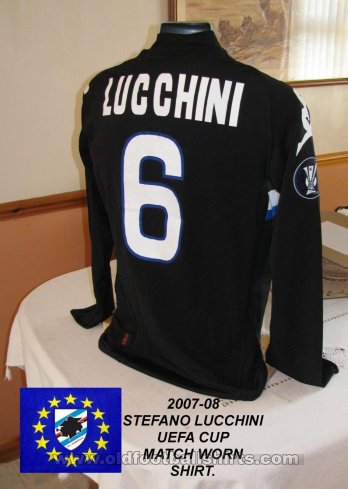 Sampdoria футболка с кубкового матча футболка 2007 - 2008