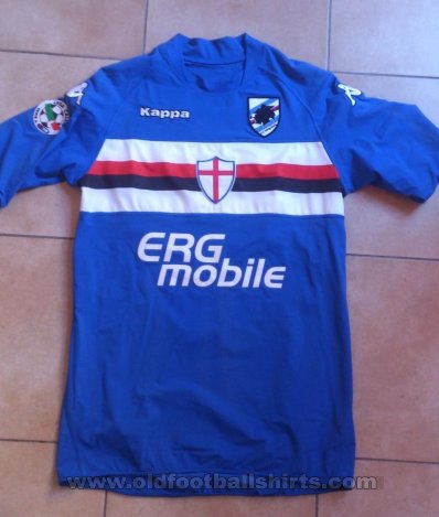 Sampdoria Home fotbollströja 2009 - 2010