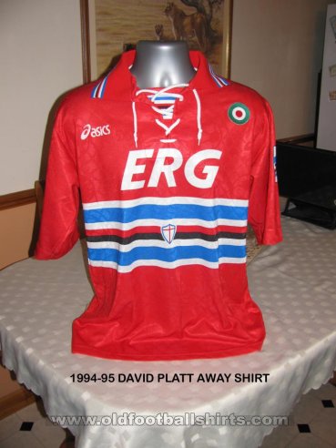 Sampdoria Borta fotbollströja 1994 - 1995