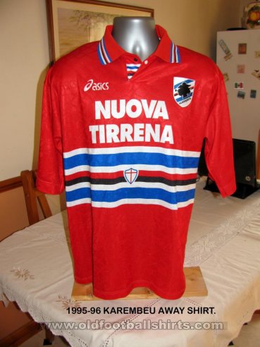 Sampdoria Tredje fotbollströja 1995 - 1996