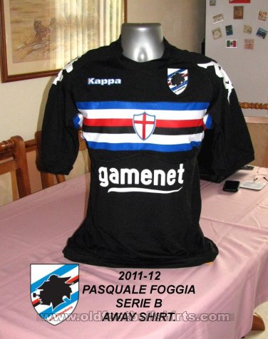 Sampdoria Tredje fotbollströja 2011 - 2012
