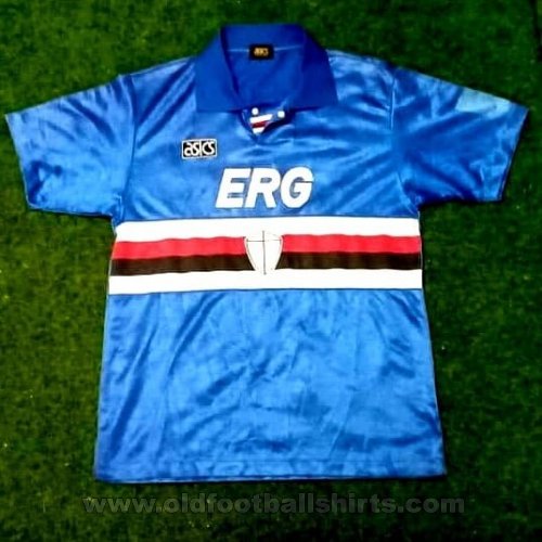 Sampdoria Home baju bolasepak 1992 - 1993