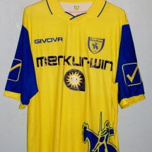 Chievo Home maglia di calcio 2010 - 2011 sponsored by Merkur-win