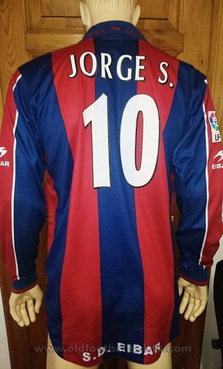 Eibar Home maglia di calcio 2002 - 2003