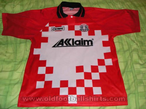 Leyton Orient Home φανέλα ποδόσφαιρου 1995 - 1996