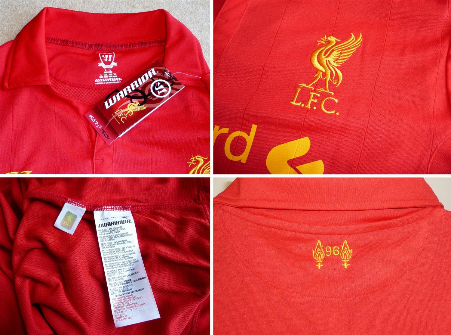 Liverpool Home football shirt 2012 - 2013. Sponsored by Standard Chartered