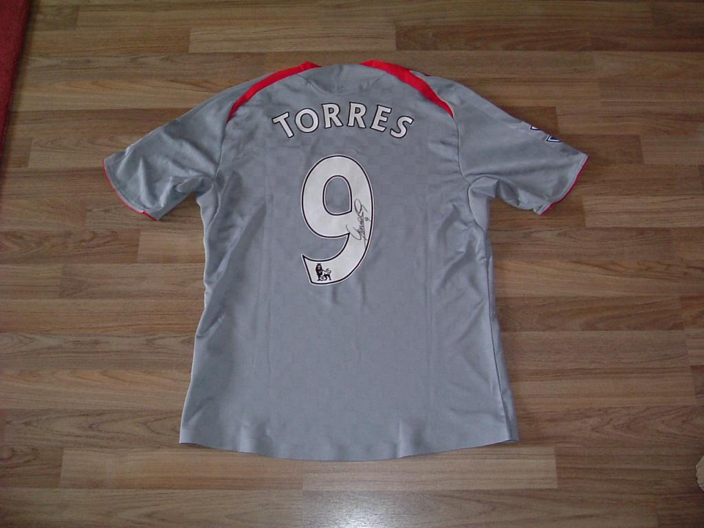 Liverpool Away football shirt 2008 - 2009. Sponsored by Carlsberg