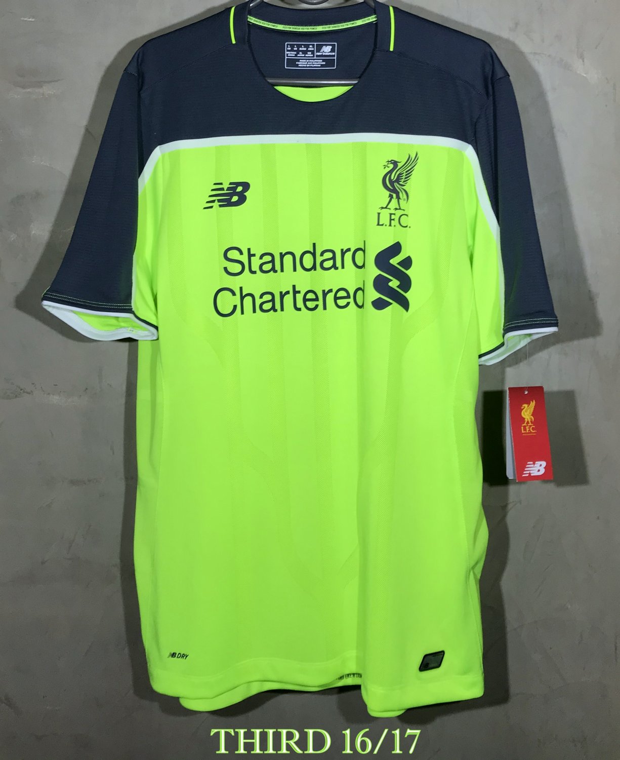 Liverpool Third football shirt 2016 - 2017. Sponsored by Standard Chartered