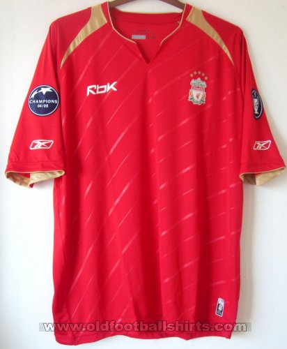 Liverpool חולצת גביע חולצת כדורגל 2005 - 2006