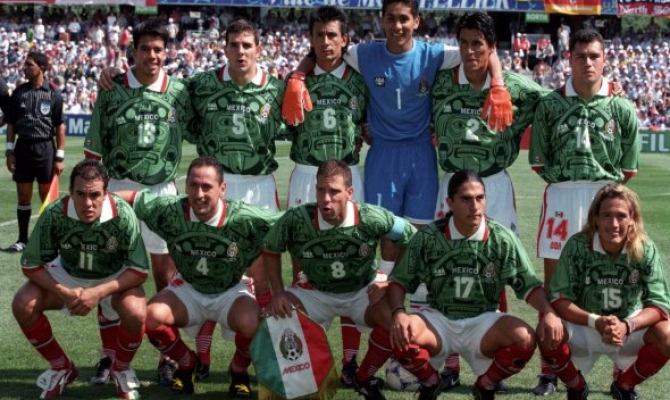 Mexico Home Maillot de foot 1998.