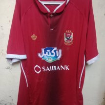 Al Ahly Home football shirt 2017 sponsored by Saibank