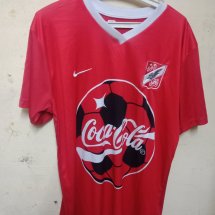 Al Ahly Home football shirt 2001 - 2002 sponsored by Coca Cola