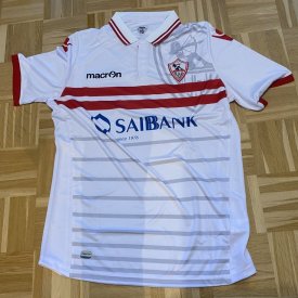 Zamalek Home football shirt 2019 - 2020 sponsored by Saibank