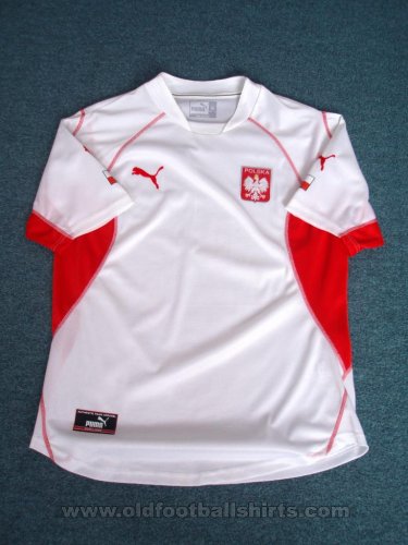 Poland Home חולצת כדורגל 2002 - 2004