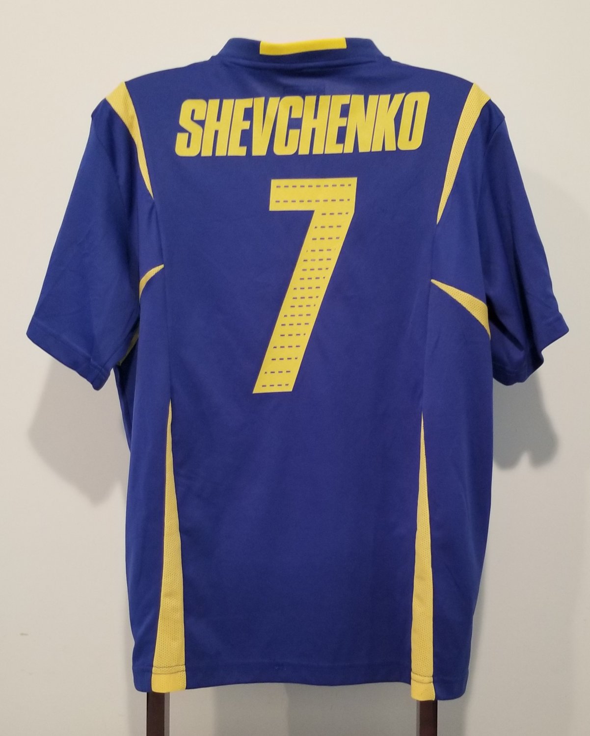 Maillot De Football Ukraine Vintage Lotto #10 Voronin - Occasion Excellent état Taille S