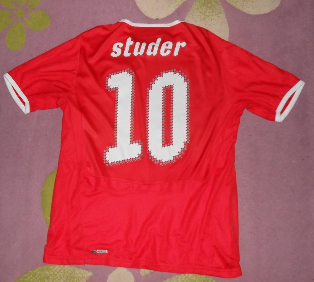 Maillot De Football FC TOSS Suisse Années 70 - Taille M, Domicile, Manches Longues, Numéro 7, Occasion Excellent état