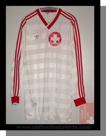 Switzerland Fora camisa de futebol 1984 - 1986