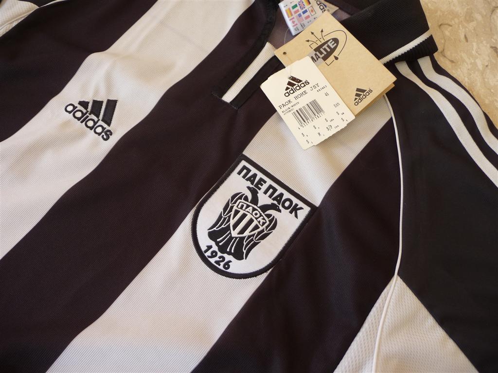 Maillot De Foot Vintage Domicile PAOK Salonique - Adidas - Années 2000 - Taille XL
