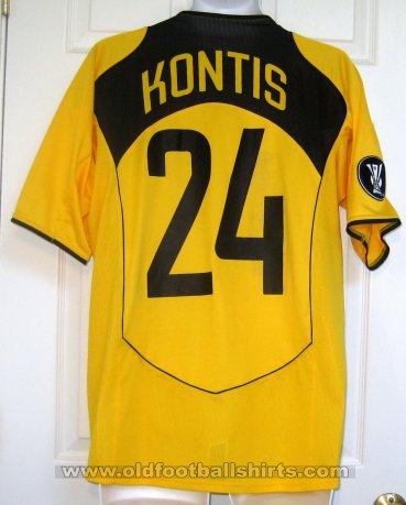 AEK Athens Home φανέλα ποδόσφαιρου 2004 - 2005