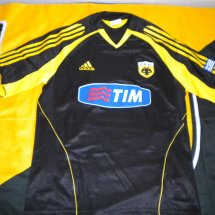 AEK Athens Home football shirt 2005 - 2006 sponsored by TIM