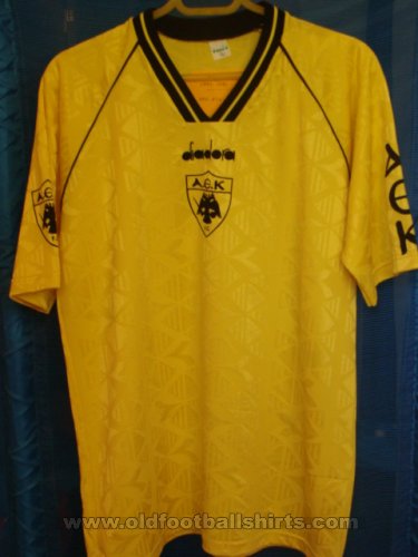 AEK Athens Home Fußball-Trikots 1995 - 1996