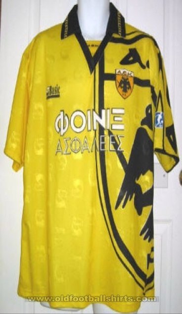 AEK Athens Home football shirt 1993 - 1994