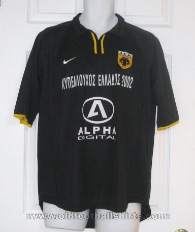 AEK Athens Away football shirt 2001 - 2002