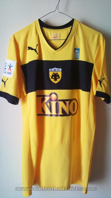 AEK Athens Home φανέλα ποδόσφαιρου 2012 - 2013