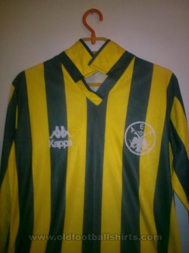 AEK Athens Home football shirt 1989 - 1990