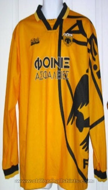 AEK Athens Home Maillot de foot 1994 - 1995 AEK Athens Home Maillot de foot 1994 - 1995