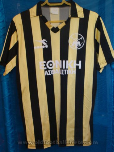 AEK Athens Home football shirt 1989 - 1990